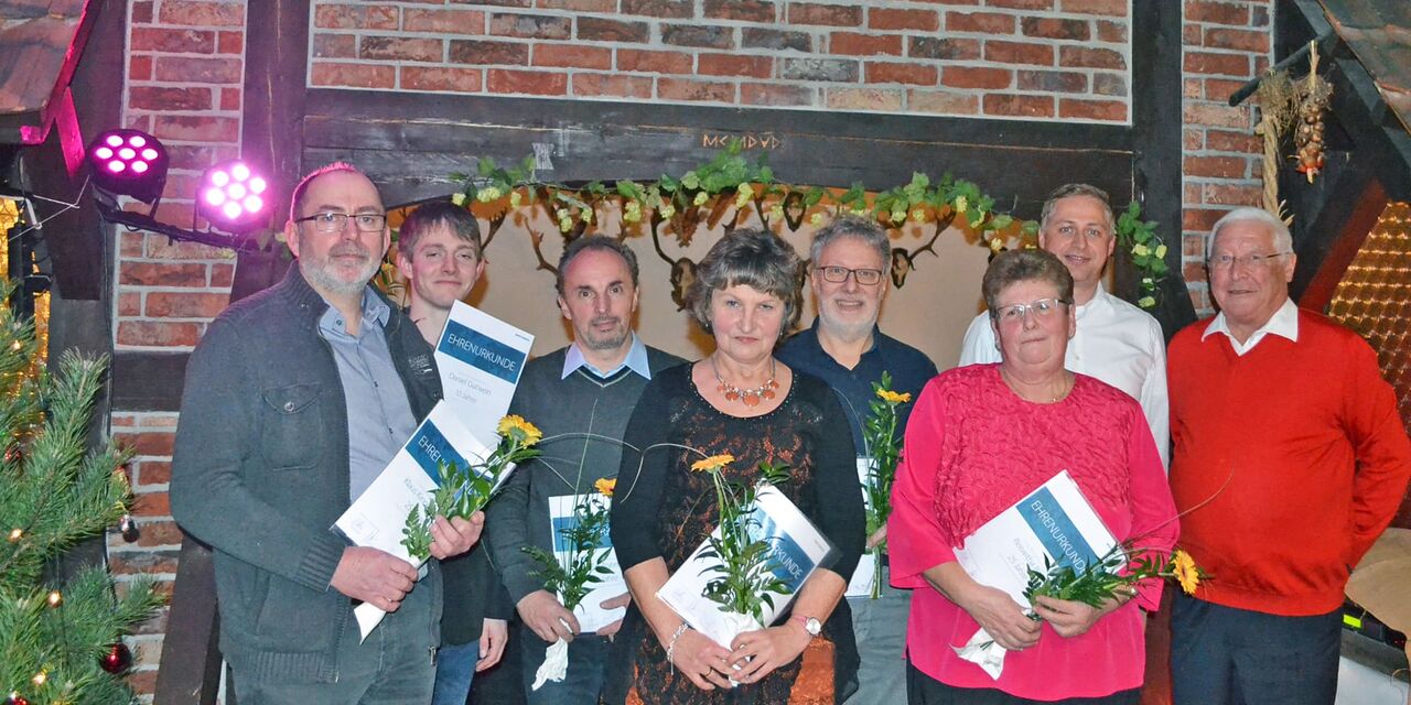 Ehrung zur 25 jährigen Betriebszugehörigkeit, Wirthwein Brandenburg